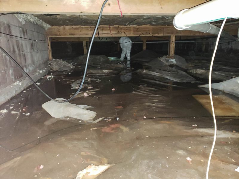 Products For Crawl Space Waterproofings in use